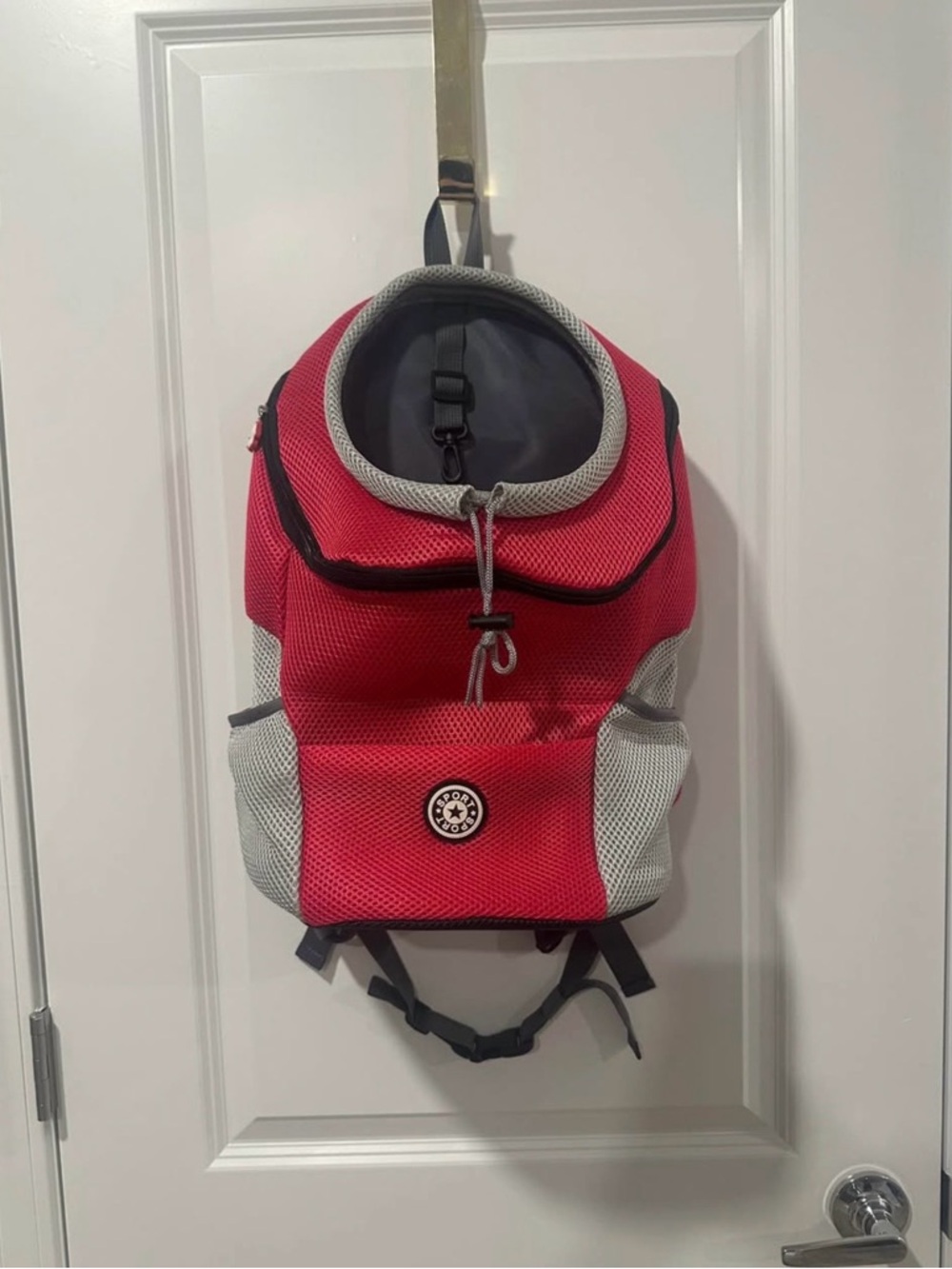 Pink Mesh Dog Backpack